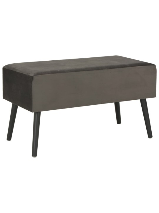 Sols ar atvilktnēm, 80 cm, pelēks samts