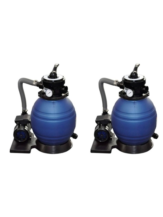 Baseina sūkņi ar smilšu filtru, 2 gab., 400 w, 11000 l/h