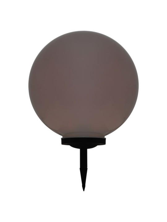 Āra solārās lampas, 2 gab., led, sfēriskas, 50 cm, rgb