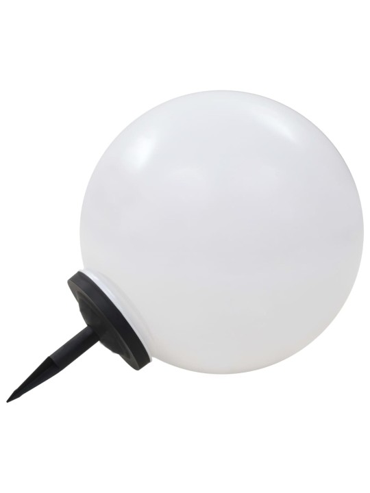 Āra solārās lampas, 2 gab., led, sfēriskas, 50 cm, rgb