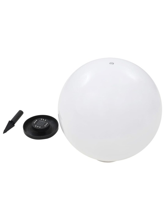 Āra solārās lampas, 2 gab., led, sfēriskas, 50 cm, rgb