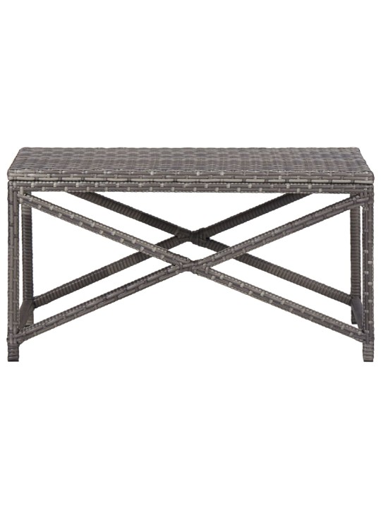 Dārza sols, 80 cm, pelēka PE rotangpalma
