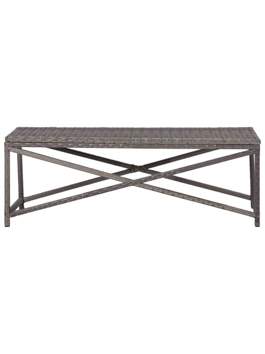 Dārza sols, 120 cm, pelēks, pe rotangpalma