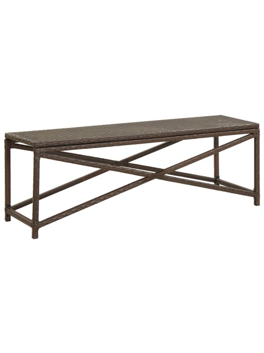 Dārza sols, 120 cm, brūna pe rotangpalma