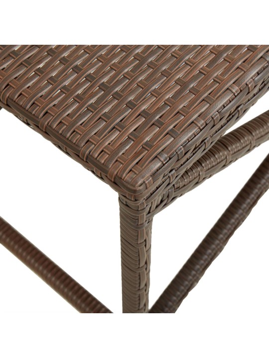 Dārza sols, 120 cm, brūna pe rotangpalma