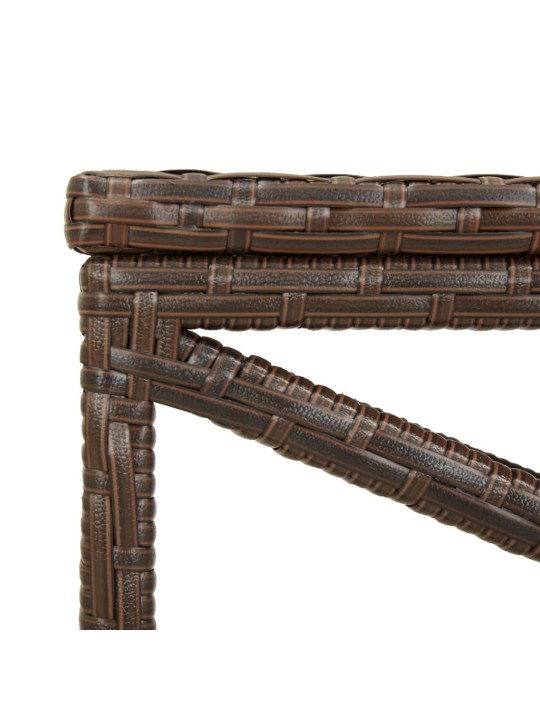 Dārza sols, 120 cm, brūna pe rotangpalma