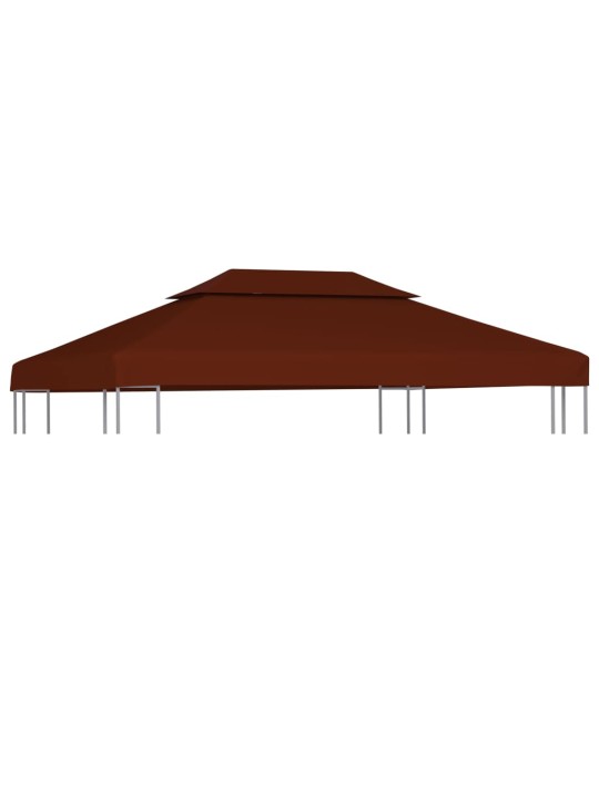Nojumes jumta pārsegs, divdaļīgs, 310 g/m², 4x3 m, sarkanbrūns