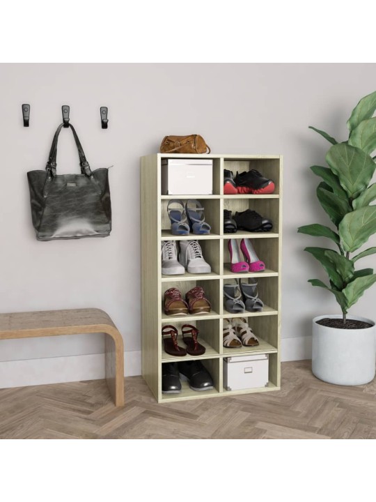 Apavu plaukts, ozolkoka krāsa, 54x34x100,5cm, inženierijas koks