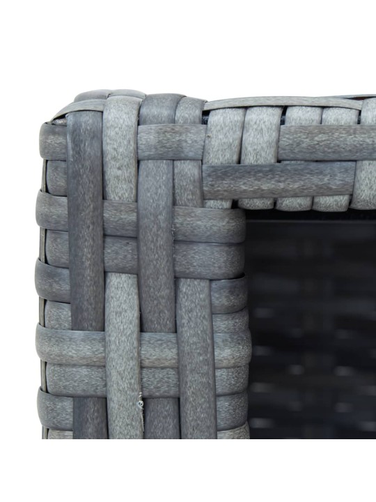 Burbuļvannas pakāpiens, 92x45x25 cm, pelēka PE rotangpalma