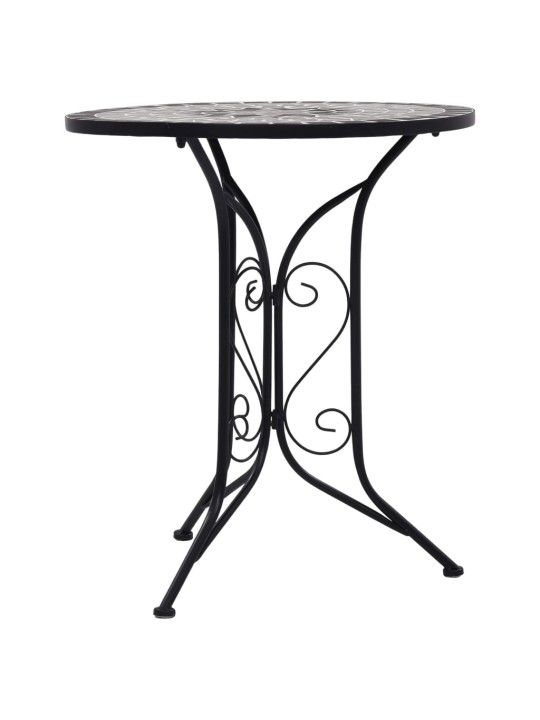 Mozaīkas bistro galds, 60 cm, pelēka keramika