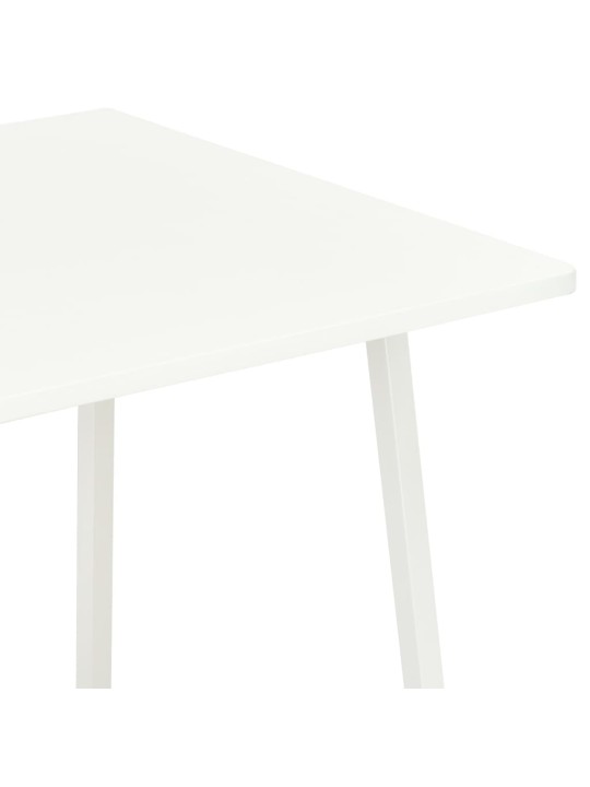 Rakstāmgalds ar plauktiem, balts, 102x50x117 cm