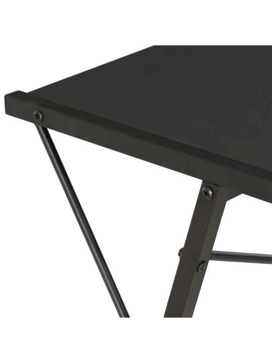 Rakstāmgalds ar plauktu, 116x50x93 cm, melns