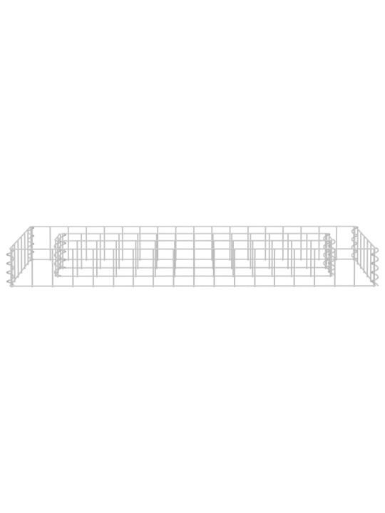 Gabions, augstā puķu kaste, cinkots tērauds, 90x30x10 cm