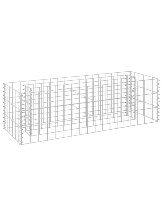 Gabions, augstā puķu kaste, cinkots tērauds, 90x30x30 cm
