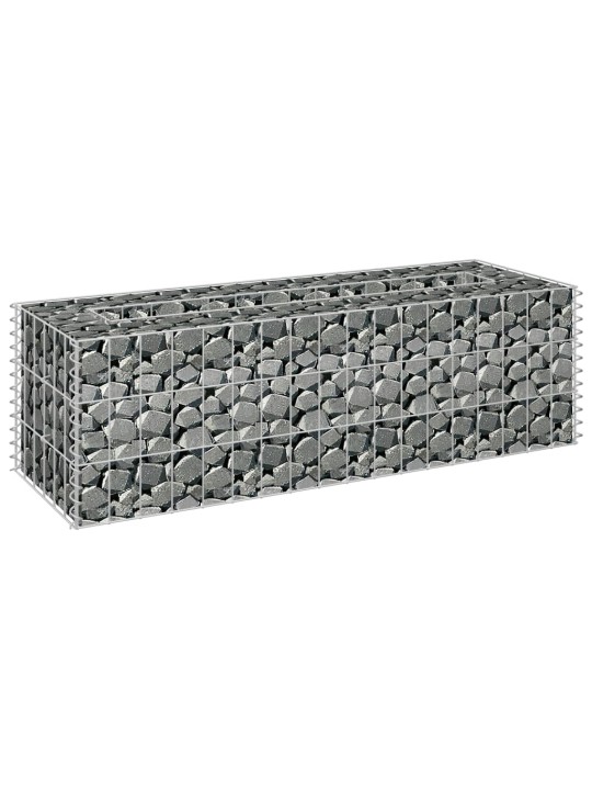 Gabions, augstā puķu kaste, cinkots tērauds, 90x30x30 cm