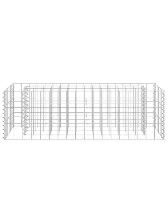 Gabions, augstā puķu kaste, cinkots tērauds, 90x30x30 cm