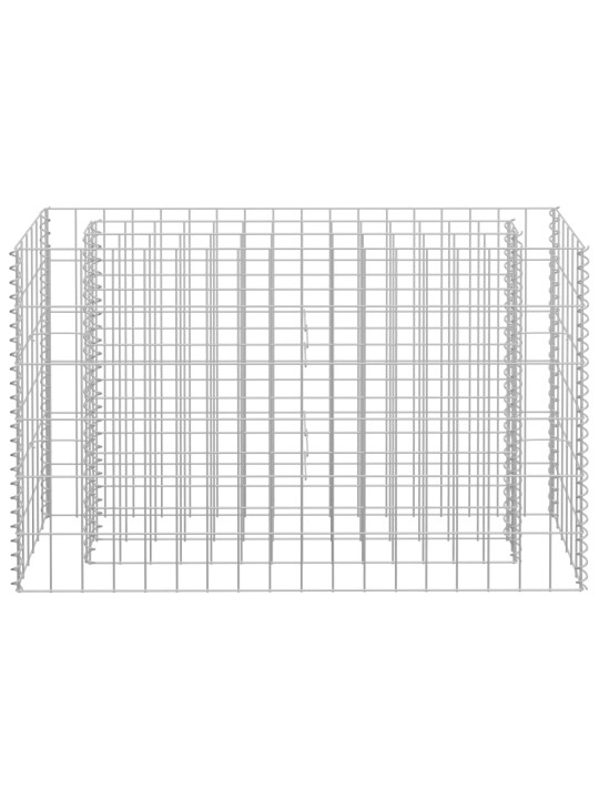 Gabions, augstā puķu kaste, cinkots tērauds, 90x30x60 cm
