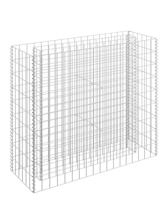 Gabions, augstā puķu kaste, cinkots tērauds, 90x30x90 cm