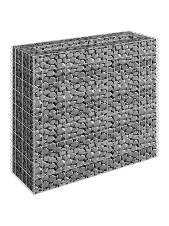 Gabions, augstā puķu kaste, cinkots tērauds, 90x30x90 cm