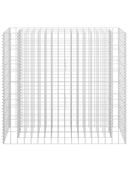 Gabions, augstā puķu kaste, cinkots tērauds, 90x30x90 cm