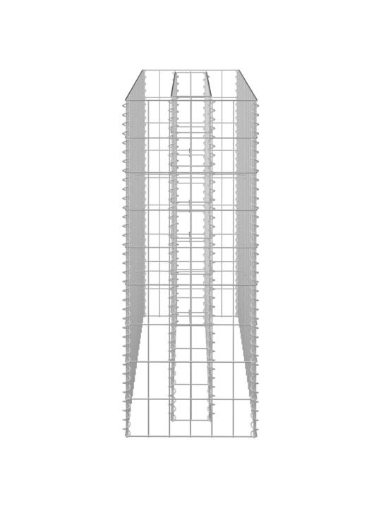Gabions, augstā puķu kaste, cinkots tērauds, 90x30x90 cm