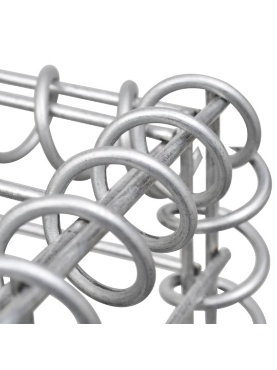 Gabions, augstā puķu kaste, cinkots tērauds, 180x30x60 cm