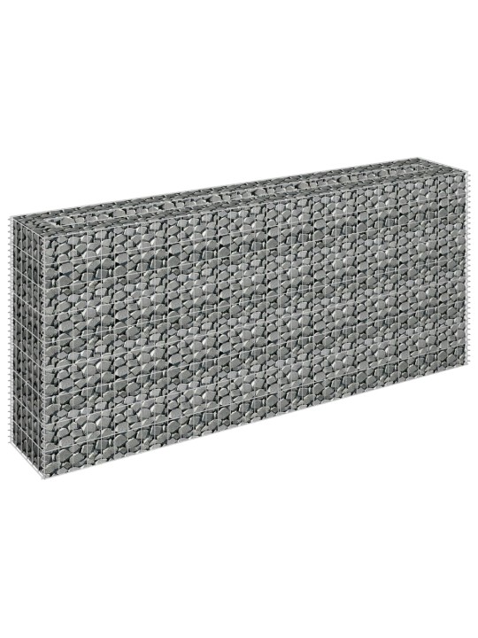 Gabions, augstā puķu kaste, cinkots tērauds, 180x30x90 cm