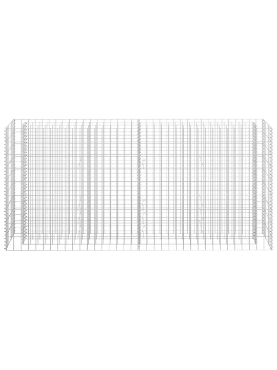 Gabions, augstā puķu kaste, cinkots tērauds, 180x30x90 cm