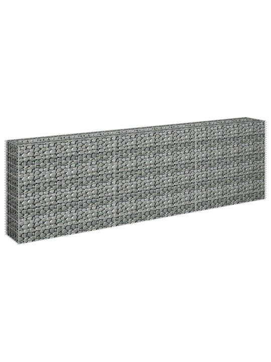Gabions, augstā puķu kaste, cinkots tērauds, 270x30x90 cm