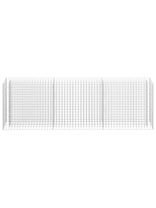 Gabions, augstā puķu kaste, cinkots tērauds, 270x30x90 cm