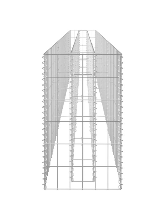 Gabions, augstā puķu kaste, cinkots tērauds, 360x30x60 cm
