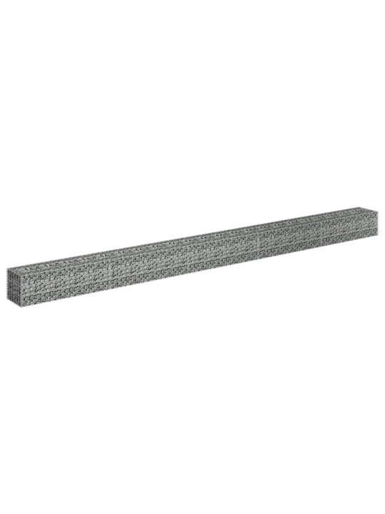 Gabions, augstā puķu kaste, cinkots tērauds, 450x30x30 cm