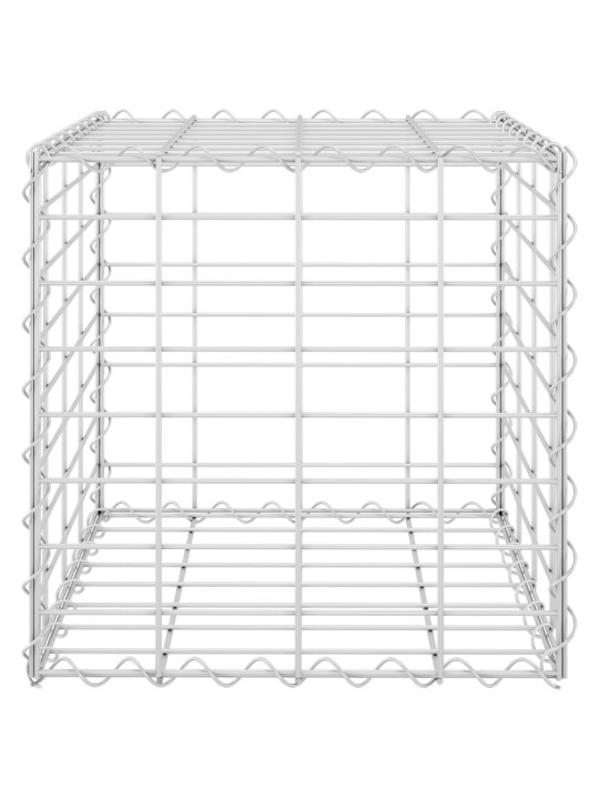 Gabions, augstā puķu kaste, tērauda stieple, 40x40x40 cm