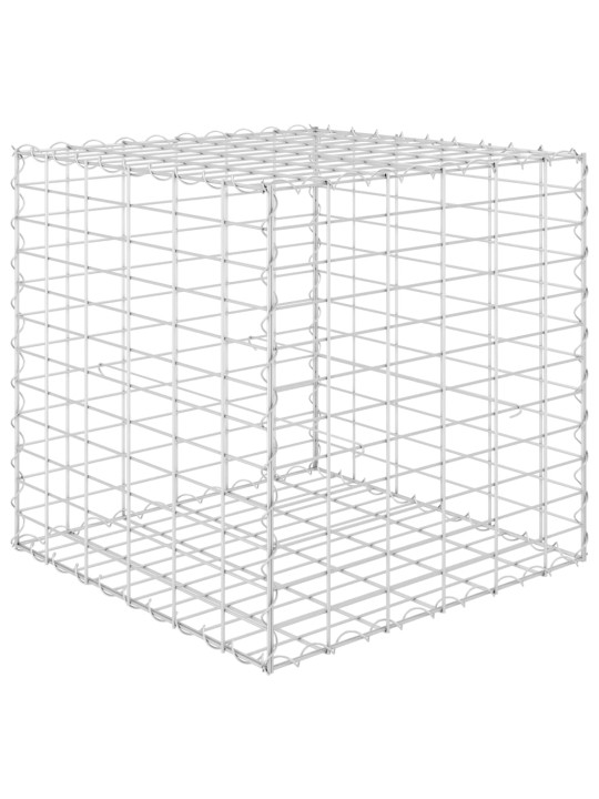 Gabions, augstā puķu kaste, tērauda stieple, 60x60x60 cm