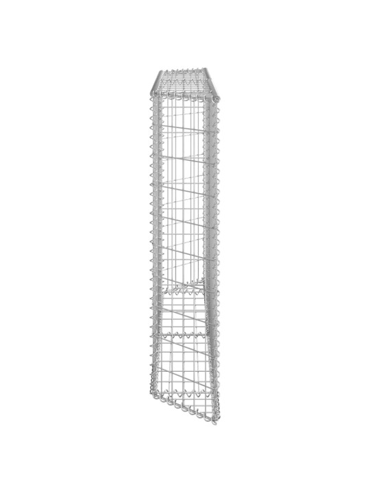 Gabions, augstā puķu kaste, cinkots tērauds, 150x20x100 cm