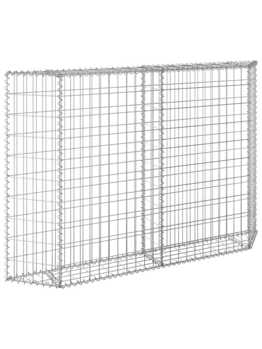 Gabions, augstā puķu kaste, cinkots tērauds, 150x20x100 cm