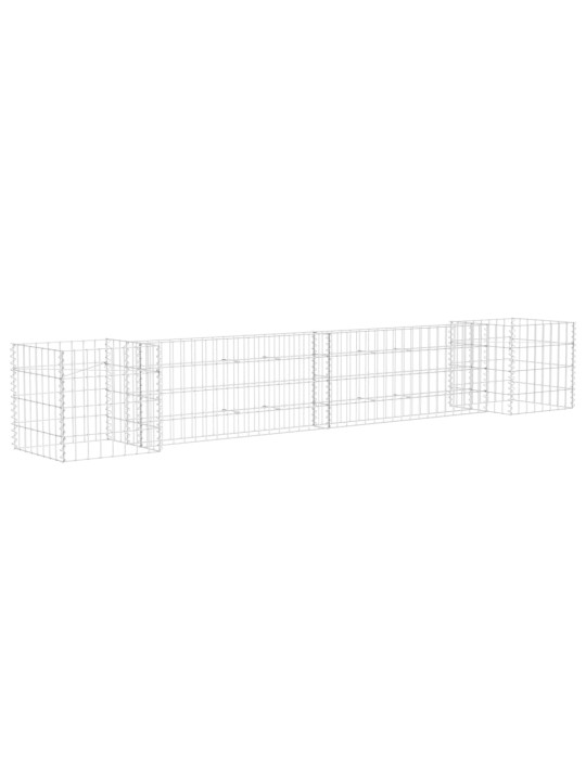 H-formas gabions, tērauda stieple, 260x40x40 cm