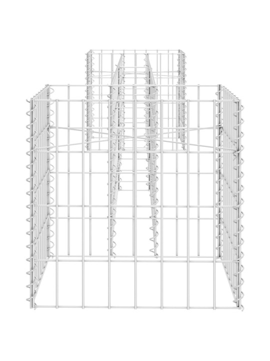 H-formas gabions, tērauda stieple, 260x40x40 cm