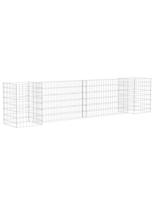 H-formas gabions, tērauda stieple, 260x40x60 cm
