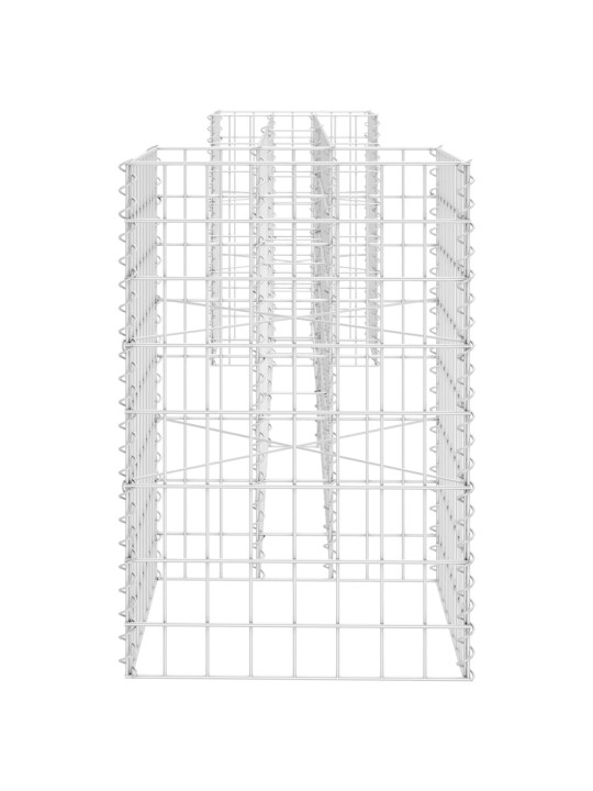 H-formas gabions, tērauda stieple, 260x40x60 cm