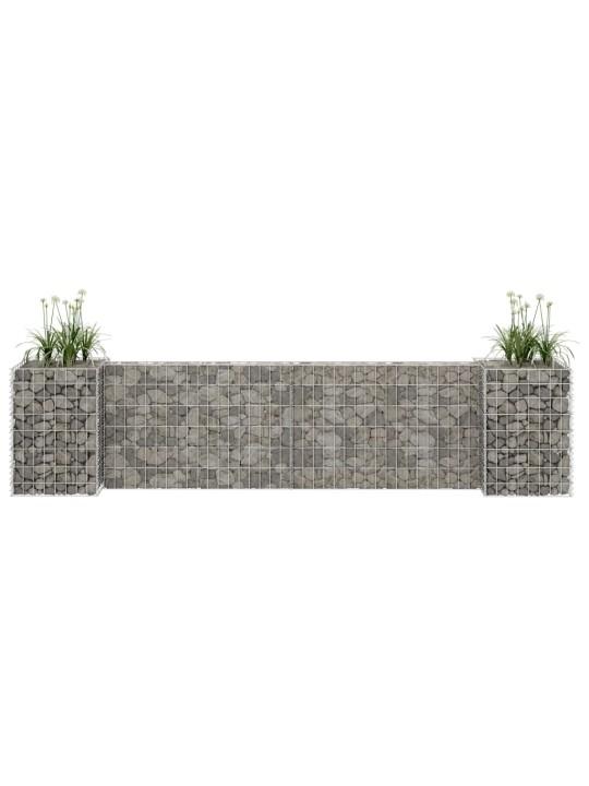 H-formas gabions, tērauda stieple, 260x40x60 cm