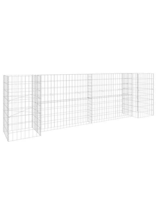 H-formas gabions, tērauda stieple, 260x40x80 cm