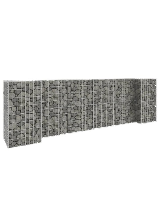 H-formas gabions, tērauda stieple, 260x40x80 cm