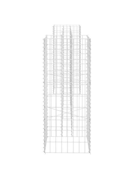 H-formas gabions, tērauda stieple, 260x40x100 cm