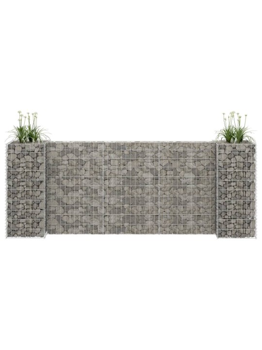 H-formas gabions, tērauda stieple, 260x40x100 cm