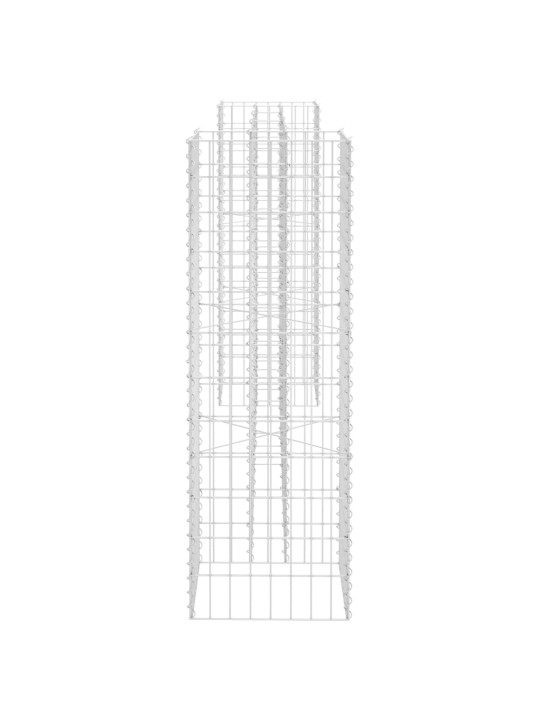 H-formas gabions, tērauda stieple, 260x40x120 cm
