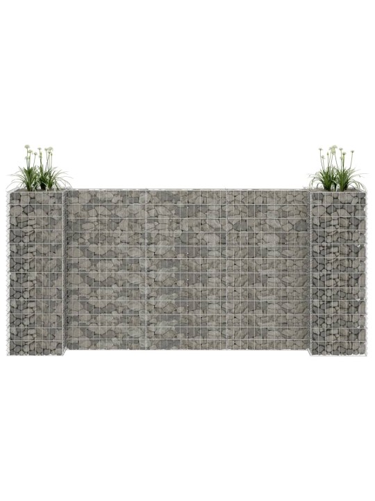 H-formas gabions, tērauda stieple, 260x40x120 cm