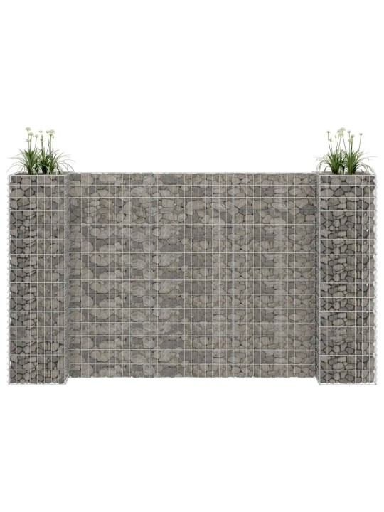 H-formas gabions, tērauda stieple, 260x40x150 cm