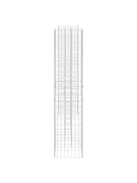 H-formas gabions, tērauda stieple, 260x40x180 cm