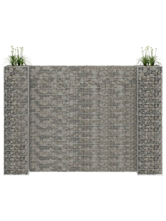 H-formas gabions, tērauda stieple, 260x40x180 cm